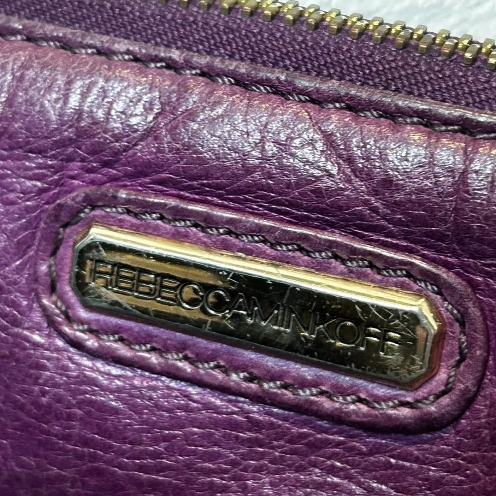 Rebecca Minkoff Purple Leather Crossbody Bag with Sleek Design - Picture 2 of 6